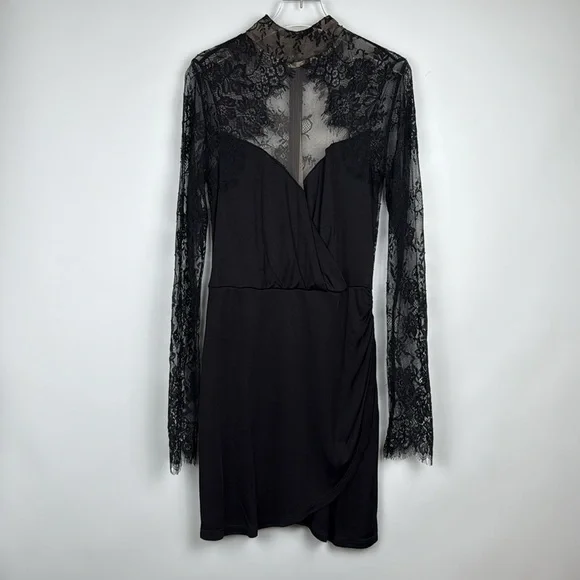 Michael Costello x Revolve Helix Mini Dress Black Size Small - Picture 2 of 10